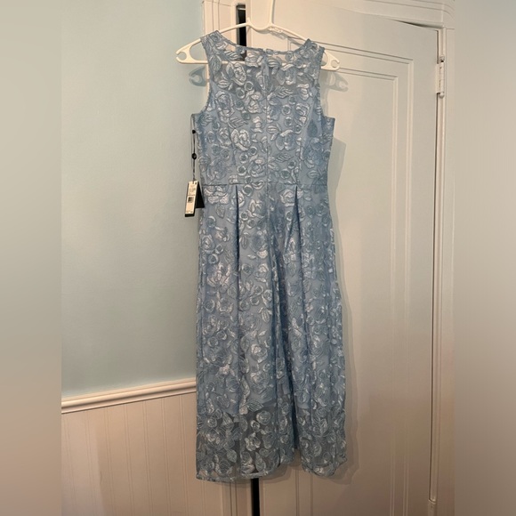 Adrianna Papell embroidered tea length dress size 2 - Picture 3 of 5
